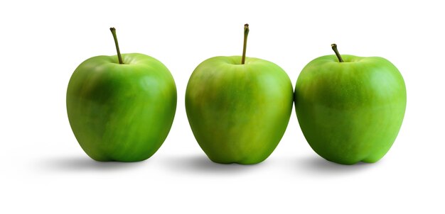 Un primer plano de las deliciosas manzanas