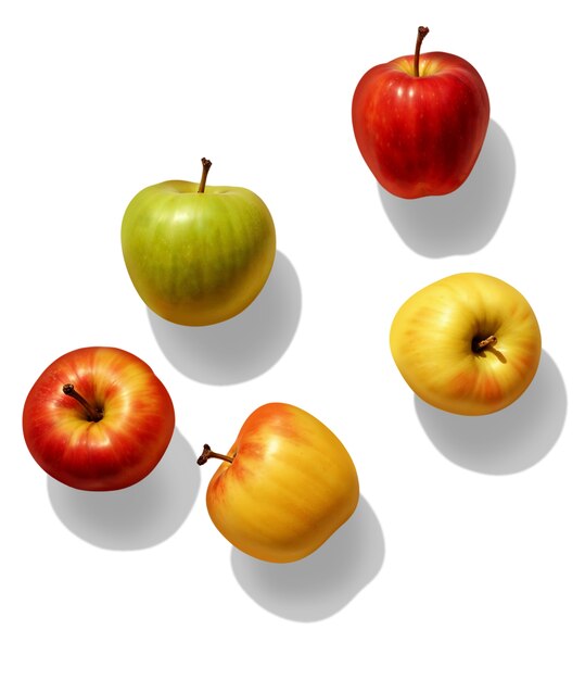 Primer plano de deliciosas manzanas