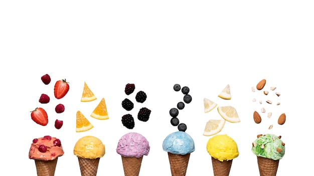 PSD gratuito primer plano de un delicioso helado