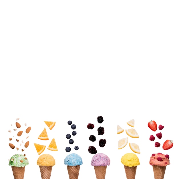Primer plano de un delicioso helado