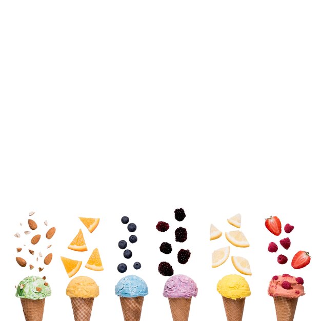 Primer plano de un delicioso helado