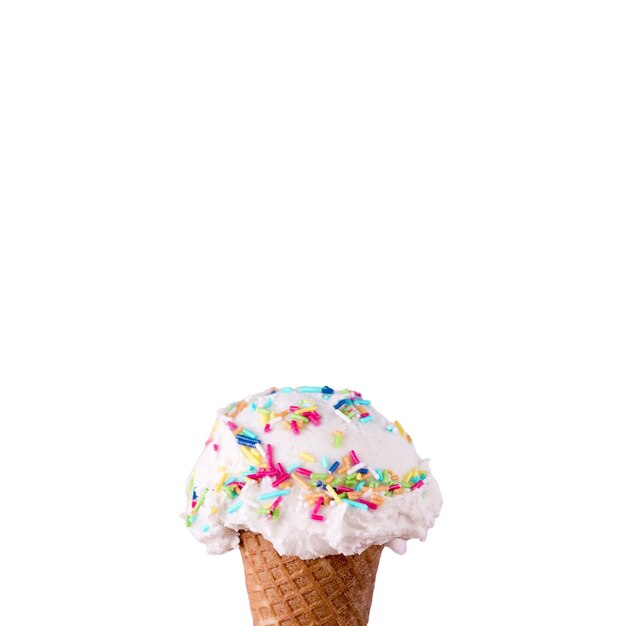 Un primer plano de un delicioso helado