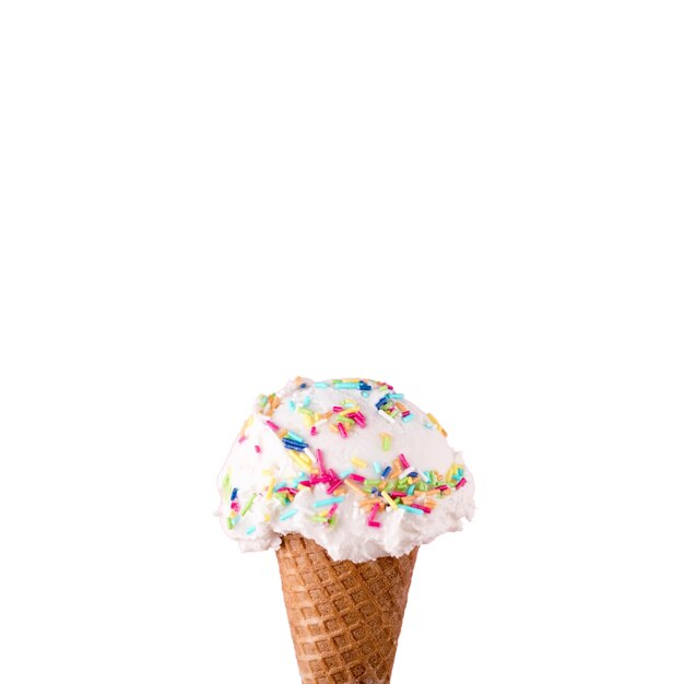 Un primer plano de un delicioso helado