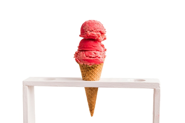 PSD gratuito primer plano de un delicioso helado