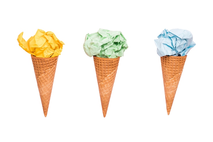 PSD gratuito primer plano de un delicioso helado