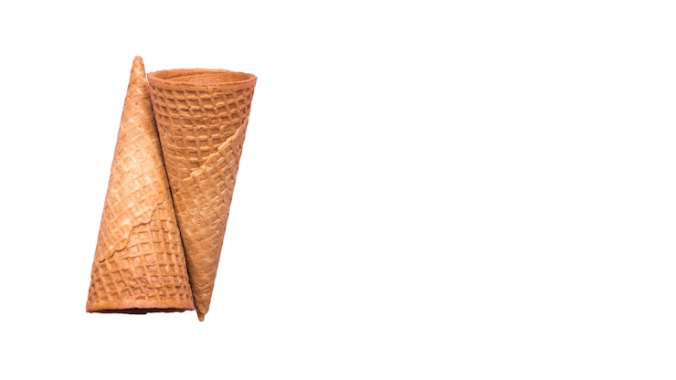 PSD gratuito primer plano de deliciosos conos de helado