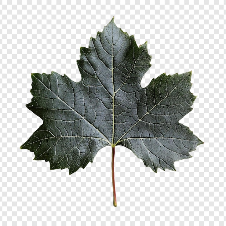 PSD gratuito un primer plano detallado de una sola hoja de uva