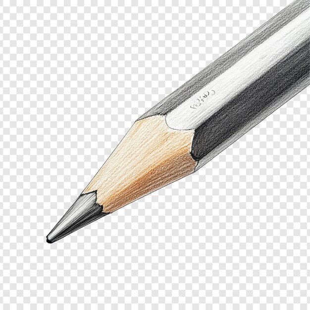Un primer plano de un lápiz de grafito afilado