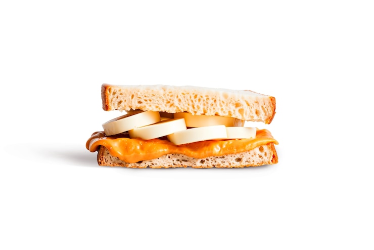 PSD gratuito un primer plano en el sándwich apetitoso