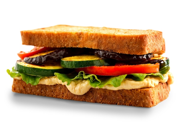 Un primer plano de un sándwich delicioso