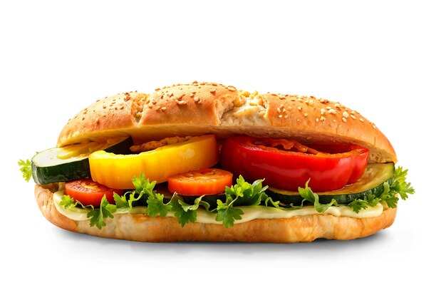 Un primer plano de un sándwich delicioso
