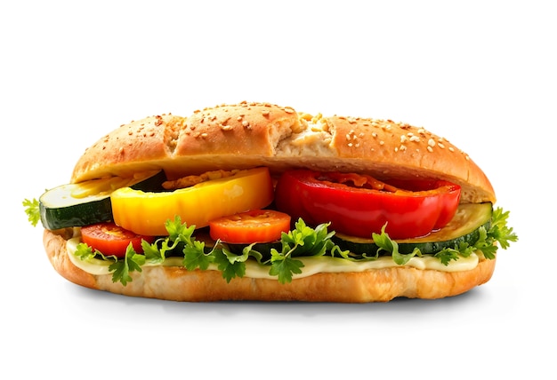 Un primer plano de un sándwich delicioso