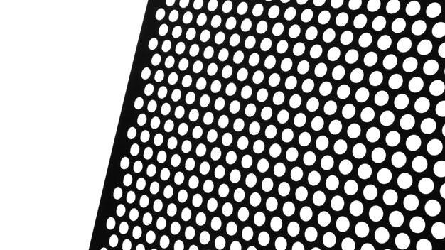 Primer plano sobre lámina microperforada
