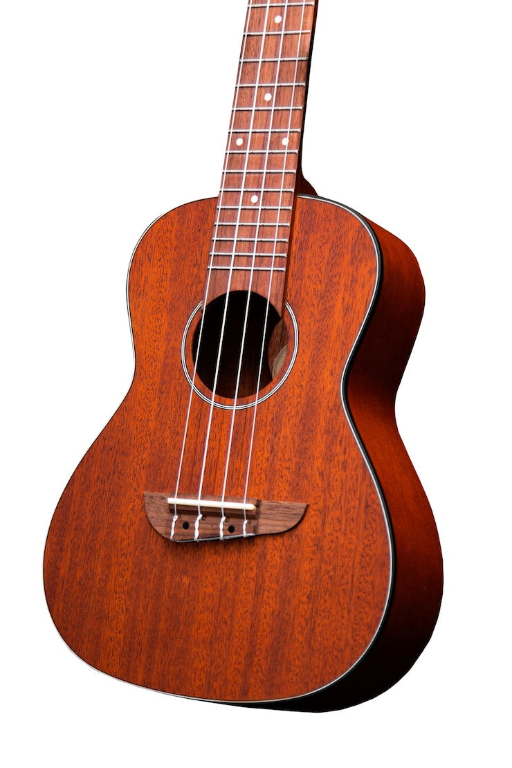 PSD gratuito primo piano sulla chitarra isolata