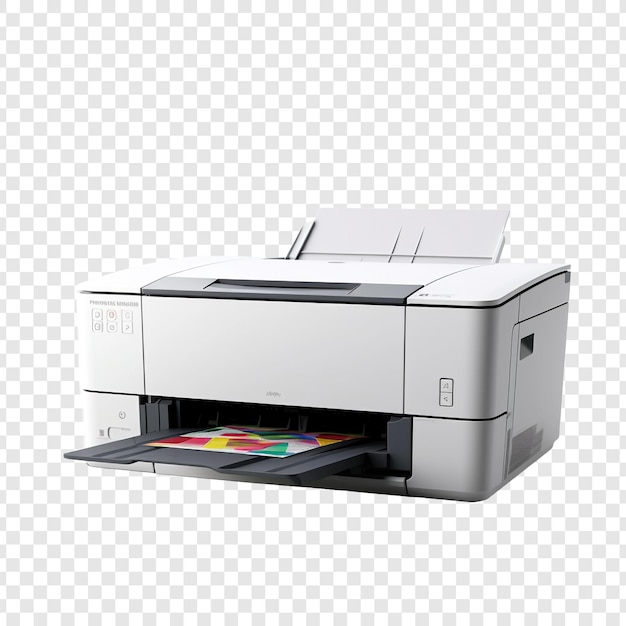 Gratis PSD printer geïsoleerd op transparante achtergrond