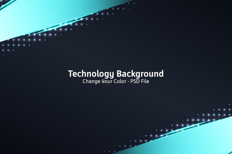 PSD gratuito priorità bassa di concetto di tecnologia digitale ciao tecnologia astratta