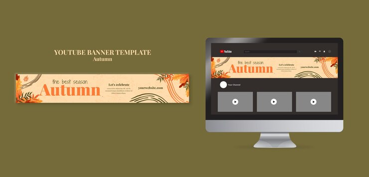 PSD gratuito progettazione del modello d'autunno