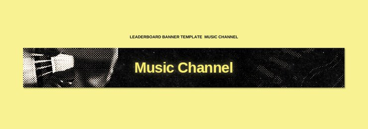 PSD gratuito progettazione del modello del canale musicale