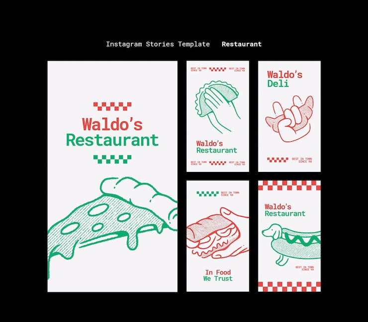 PSD gratuito progettazione del modello del ristorante