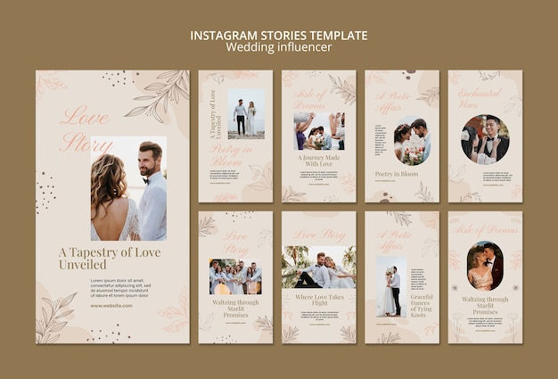 Progettazione del modello dell'influencer del matrimonio