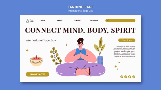 Progettazione del modello della Giornata Internazionale dello Yoga