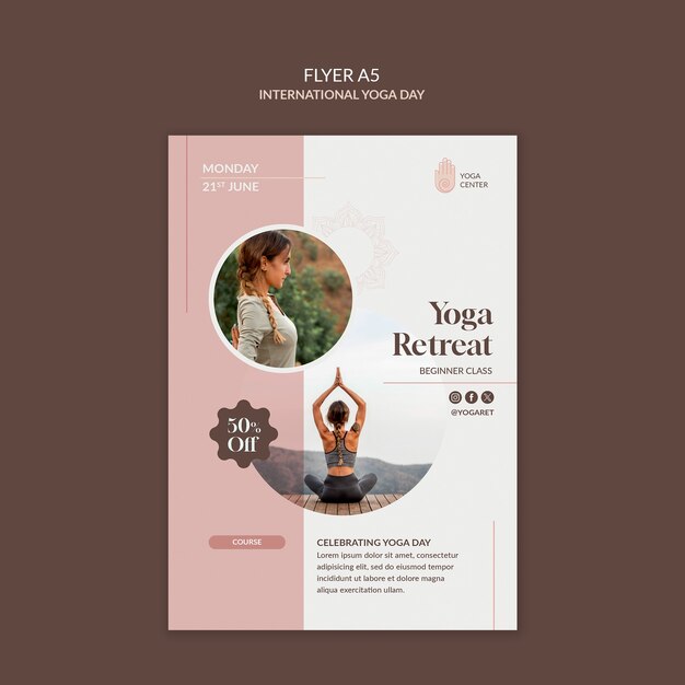 Progettazione del modello della Giornata Internazionale dello Yoga
