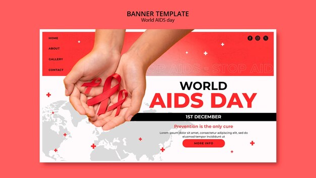 Progettazione del modello della giornata mondiale contro l'AIDS