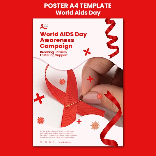 Progettazione del modello della giornata mondiale contro l'aids
