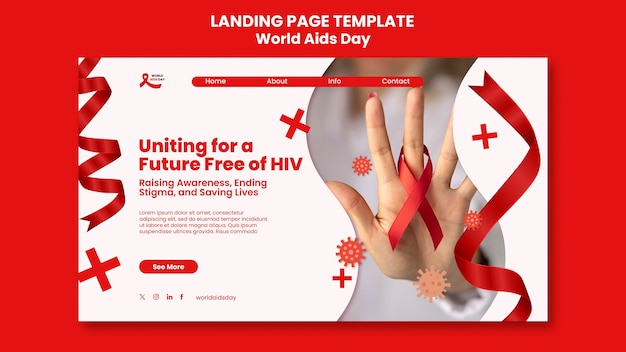 Progettazione del modello della giornata mondiale contro l'AIDS