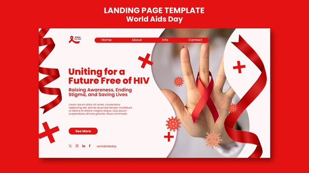 Progettazione del modello della giornata mondiale contro l'aids