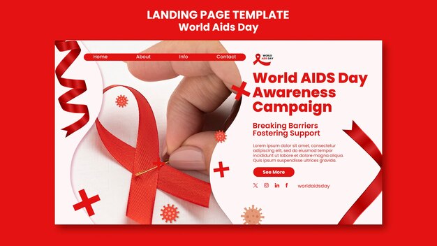 Progettazione del modello della giornata mondiale contro l'aids