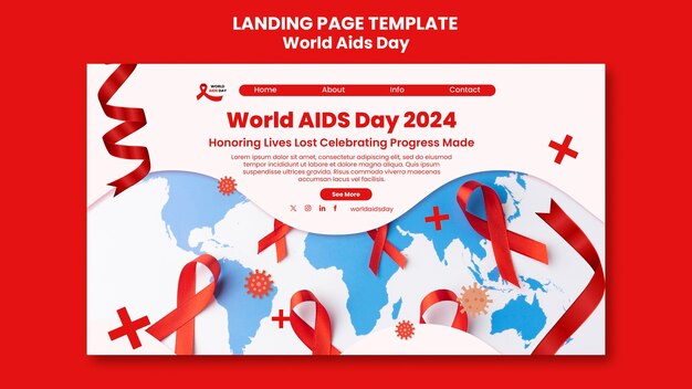 Progettazione del modello della giornata mondiale contro l'AIDS