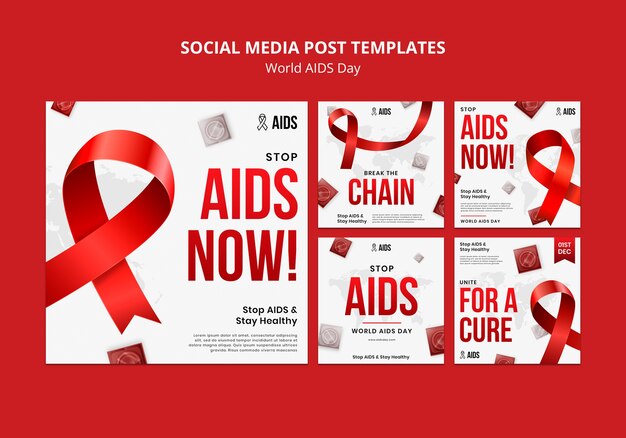 Progettazione del modello della giornata mondiale contro l'AIDS