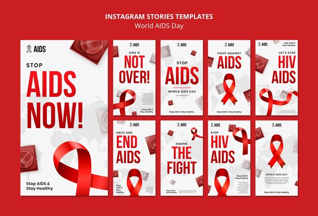 Progettazione del modello della giornata mondiale contro l'aids