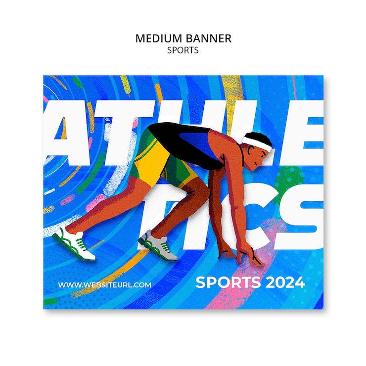 PSD gratuito progettazione del modello delle olimpiadi
