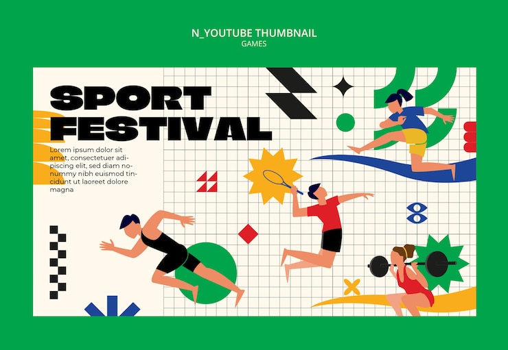 PSD gratuito progettazione del modello delle olimpiadi