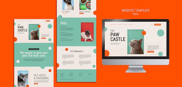 Progettazione del modello di animali domestici del web