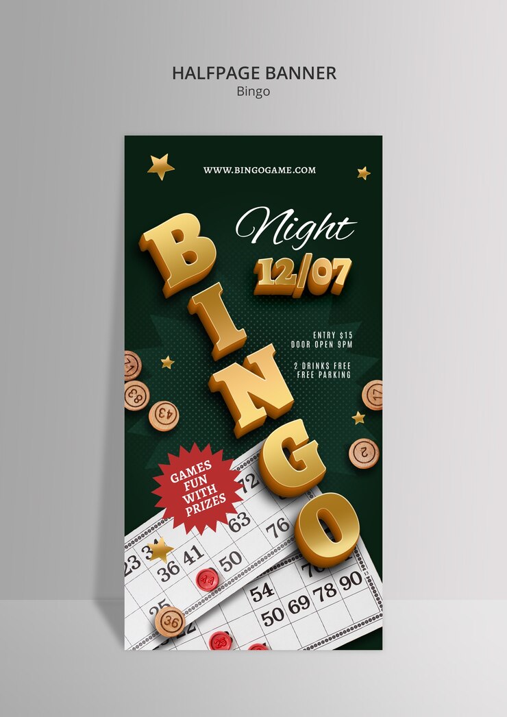 PSD gratuito progettazione del modello di bingo