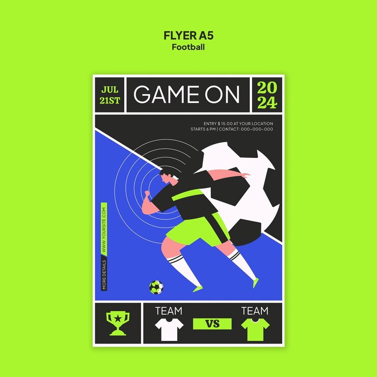 PSD gratuito progettazione del modello di calcio
