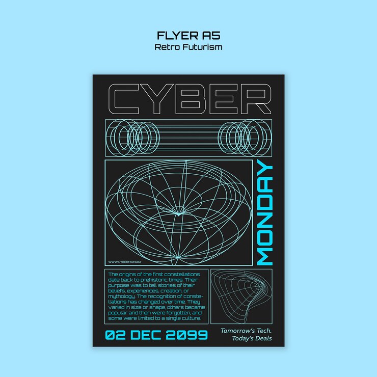 PSD gratuito progettazione del modello di cyber lunedì