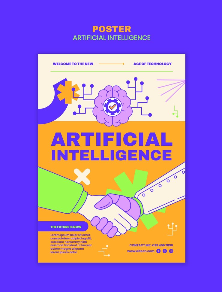 PSD gratuito progettazione del modello di intelligenza artificiale