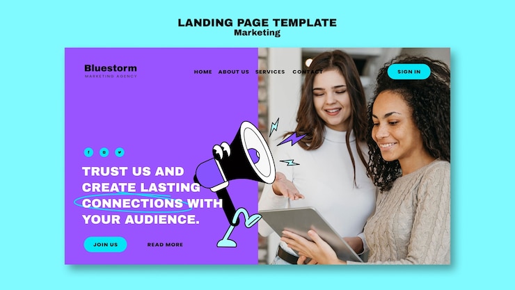 PSD gratuito progettazione del modello di marketing