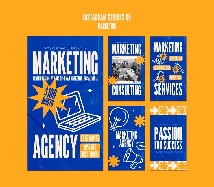 PSD gratuito progettazione del modello di marketing