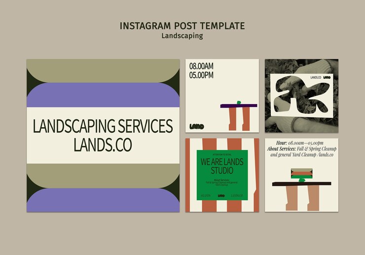 PSD gratuito progettazione del modello di paesaggio