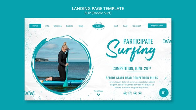 Progettazione del modello di pagina di destinazione Sup