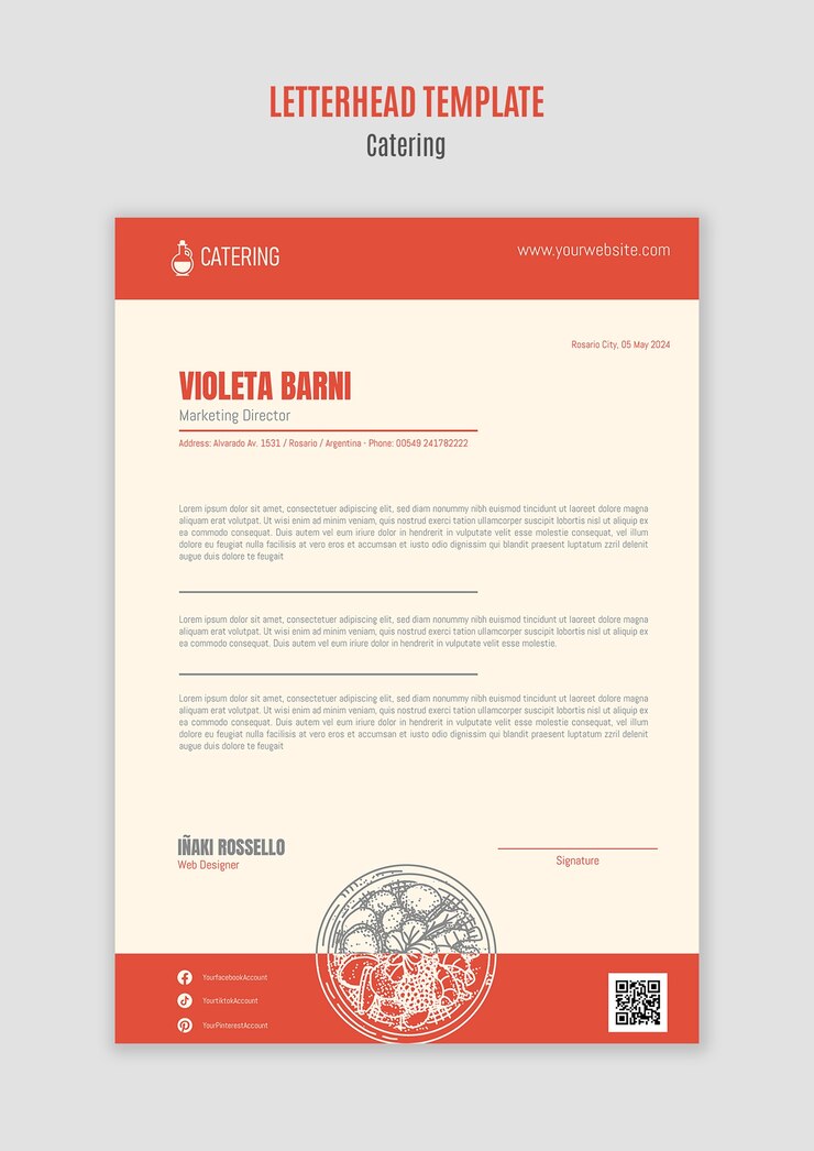 PSD gratuito progettazione del modello di ristorazione