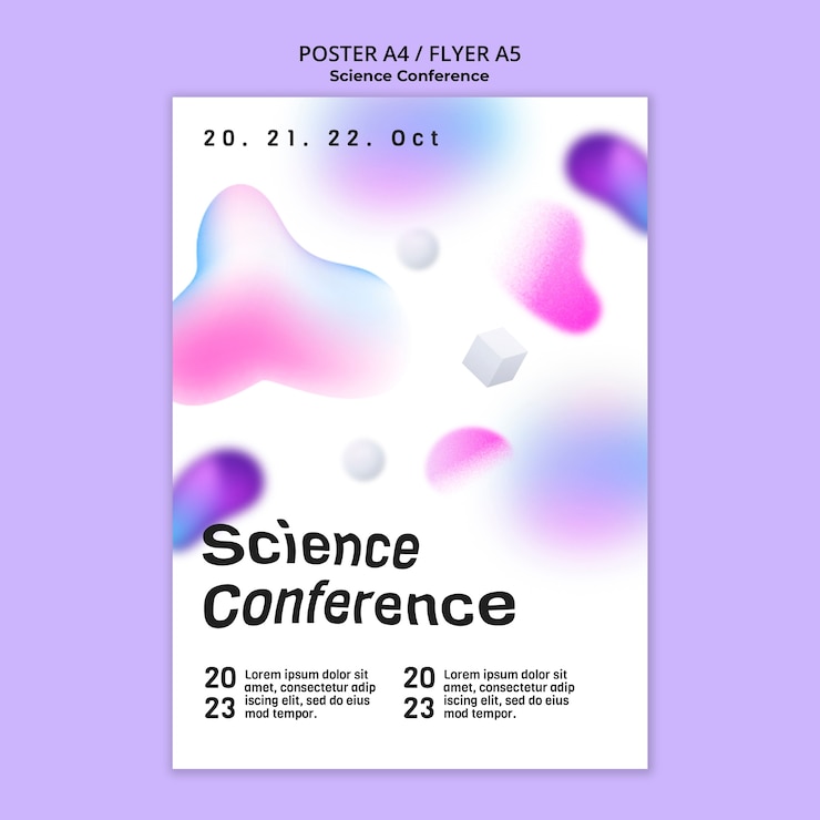 PSD gratuito progettazione del modello di scienza del gradiente