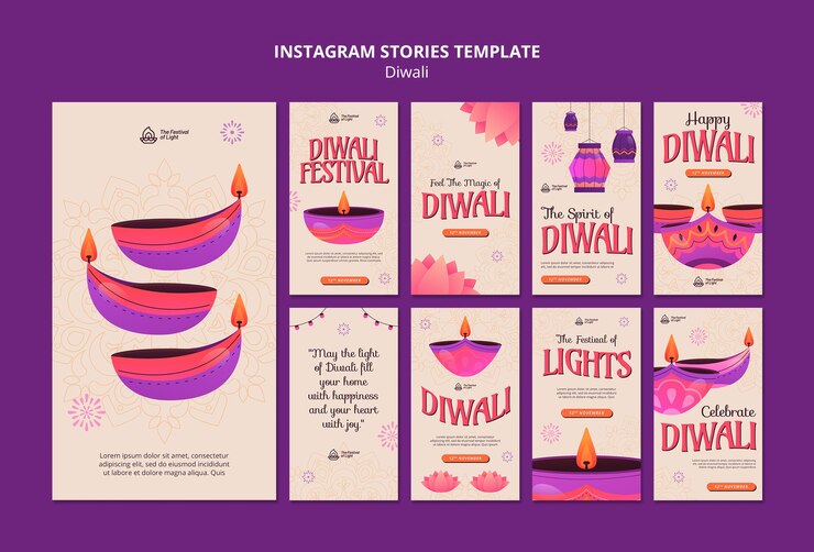 PSD gratuito progettazione del modello diwali
