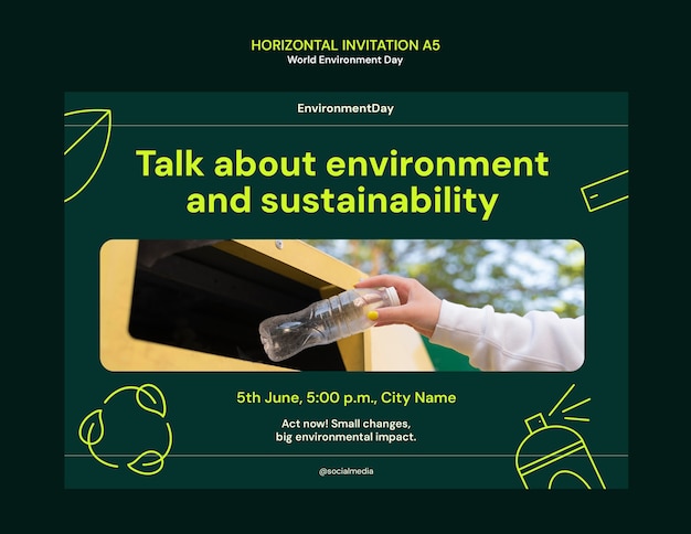 Progettazione del modello per la Giornata Mondiale dell'Ambiente