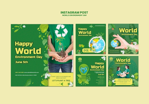 Progettazione del modello per la Giornata Mondiale dell'Ambiente